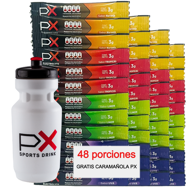 PX Electrolyte 48 SOBRES + Caramañola ¡Pidelo ya!