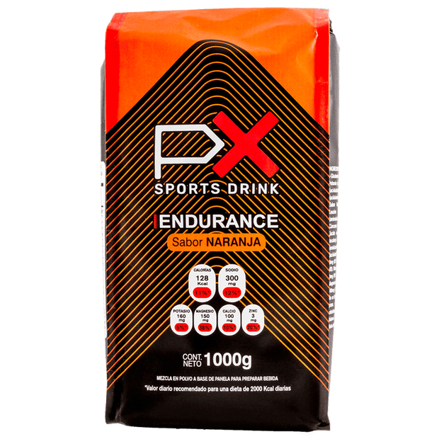 PX Endurance - Bolsa (1000g) - Bebida hidratante y energizante para deportistas.