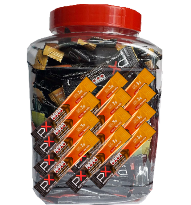 PX SPORTS DRINK - PX ELECTROLYTE - 250 sobres Naranja -Bebida hidratante sin azúcar